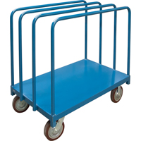 Single Level Rails Heavy-Duty Panel Mover Truck, 48" x 30" x 45", 2500 lbs. Capacity Helyx Safety & Industrial Supplies