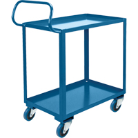 Chariot ergonomique &agrave; tablettes, 800 lb Capacit&eacute;, Acier, 20" la x 37" ha x 32" p, Bordure vers le haut Helyx Safety & Industrial Supplies