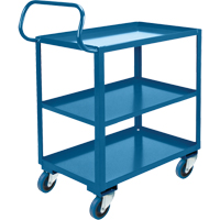 Chariots avec tablettes ergonomiques