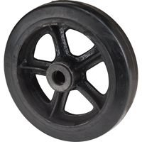 Roue en caoutchouc moul&eacute;, 8" (203 mm) dia. x 2" (51 mm) la, Capacit&eacute; de 400 lb (181 kg) Helyx Safety & Industrial Supplies
