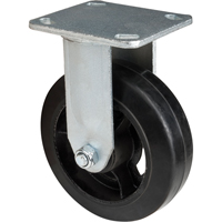 Mold-on Caster, Rigid, 6" (152.4 mm), Rubber, 550 lbs. (249 kg.) Helyx Safety & Industrial Supplies