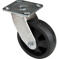 Roulettes haute temp&eacute;rature, Pivotant, 6" (152,4 mm), Nylon, 880 lb (399 kg) Helyx Safety & Industrial Supplies