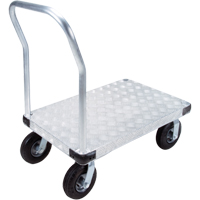 Chariots &agrave; plateforme en aluminium, 24" la x 36" lo, 1400 lb cap, Roues Pneumatique Helyx Safety & Industrial Supplies