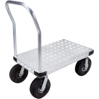 Chariots &agrave; plateforme en aluminium, 24" la x 36" lo, 1600 lb cap, Roues Pneumatique Helyx Safety & Industrial Supplies