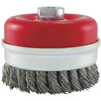 Knot Banded Cup Brush, 5" Dia. x 5/8"-11 Arbor Helyx Safety & Industrial Supplies