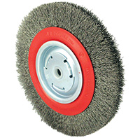 101G-2M Medium Wire Wheel, 8" Dia., 0.014" Fill, 1/2" - 2" Arbor Helyx Safety & Industrial Supplies