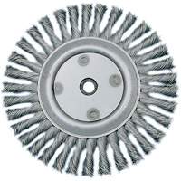 Meule &agrave; fils nou&eacute;s torsad&eacute;s, Dia. 6", Fils 0,02", Arbre 5/8"-1/2, Acier Helyx Safety & Industrial Supplies