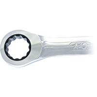 Non-Reversible Long Pattern Ratcheting Combination Wrench, 19 mm, Plain Finish Helyx Safety & Industrial Supplies