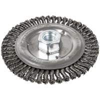 Brosse pour cordon de soudure, Dia. 6", Fils 0,022", Arbre 5/8"-11, Acier Helyx Safety & Industrial Supplies