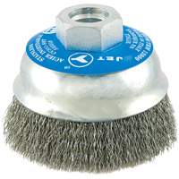 Brosse boisseau &agrave; fils cr&ecirc;p&eacute;s en acier inoxydable Helyx Safety & Industrial Supplies