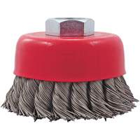 CK3201T Knotted Twist Wire Cup Brush, 3" Dia. x 5/8"-11 Arbor Helyx Safety & Industrial Supplies