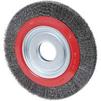 Crimped Wire Wheel, 10" Dia., 0.014" Fill, 2" Arbor Helyx Safety & Industrial Supplies