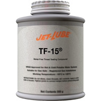 TF-15&reg; Metal-Free Thread Sealing Compound, Brush-Top Can, 227 ml, -46° C - 315° C/50° F - 600° F Helyx Safety & Industrial Supplies