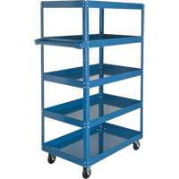 Shelf Carts , 5 Tiers, 18" W x 61" H x 30" D, 900 lbs. Capacity Helyx Safety & Industrial Supplies