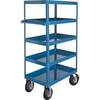 Shelf Carts , 5 Tiers, 24" W x 65" H x 36" D, 900 lbs. Capacity Helyx Safety & Industrial Supplies