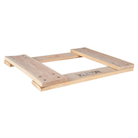 Cadre de socle roulant en bois dur, Roues en Non compris, Capacit&eacute; de 900 lb, 18" la x 24" p x 1,5" h Helyx Safety & Industrial Supplies