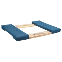 Cadre de socle roulant en bois dur &agrave; bouts avec tapis, Cadre en Bois, 18" la x 24" lo, Capacit&eacute; 900 lb Helyx Safety & Industrial Supplies