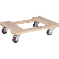 Socle roulant en bois dur, Roues en Polyur&eacute;thane, Capacit&eacute; de 900 lb, 18" la x 24" p x 7" h Helyx Safety & Industrial Supplies