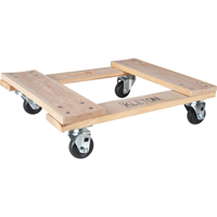Socle roulant en bois dur, Roues en Polyol&eacute;fine, Capacit&eacute; de 1000 lb, 18" la x 24" p x 7" h Helyx Safety & Industrial Supplies