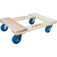 Hardwood Dolly, Rubber Wheels, 1400 lbs. Capacity, 18" W x 24" D x 7" H Helyx Safety & Industrial Supplies