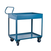 Chariots de service &agrave; bordure profonde, 2 Tiers, 24" la x 47" h x 36" p, Capacit&eacute; 1200 lb Helyx Safety & Industrial Supplies