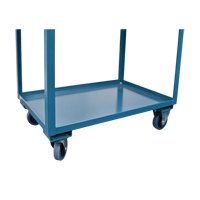 Chariots de service &agrave; bordure profonde, 2 Tiers, 24" la x 47" h x 36" p, Capacit&eacute; 1200 lb Helyx Safety & Industrial Supplies