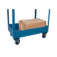 Chariots de service &agrave; bordure profonde, 2 Tiers, 24" la x 47" h x 36" p, Capacit&eacute; 1200 lb Helyx Safety & Industrial Supplies