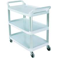 Chariot avec tablette et parois ouvrantes, 3 tiers, 40" x 37" x 20", Capacit&eacute; 300 lb Helyx Safety & Industrial Supplies