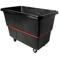 Chariot utilitaire &agrave; usage intensif, Plastique recycl&eacute; noir, 59"/34-5/8" lo x 34"/59-1/64" la x 42-1/16"/42-7/8" h, Volume 27 pi³, Capacit&eacute; 1200 lb Helyx Safety & Industrial Supplies