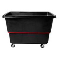 Chariot utilitaire &agrave; usage intensif, Plastique recycl&eacute; noir, 59"/34-5/8" lo x 34"/59-1/64" la x 42-1/16"/42-7/8" h, Volume 27 pi³, Capacit&eacute; 1200 lb Helyx Safety & Industrial Supplies