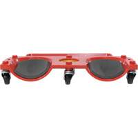 Rolling Knee Dolly, Plastic, Red, 350 lbs. Capacity Helyx Safety & Industrial Supplies