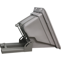 Conteneur autobasculeur, Poly&eacute;thyl&egrave;ne, 5/8 vg³, Gris Helyx Safety & Industrial Supplies