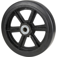 Roulettes en caoutchouc moul&eacute;, 8" (203,2 mm) dia. x 2" (50,8 mm) la, Capacit&eacute; de 600 lb (272,155 kg) Helyx Safety & Industrial Supplies