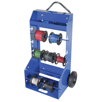 Chariot portatif pour mat&eacute;riaux bobin&eacute;s, Acier, 4 Montants, 29" la x 47-5/16" h x 21-7/8" p, Capacit&eacute; de 300 lb Helyx Safety & Industrial Supplies