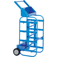 Chariot portatif pour mat&eacute;riaux bobin&eacute;s, Acier, 11 Montants, 19-1/2" la x 43-1/4" h x 17-1/2" p, Capacit&eacute; de 150 lb Helyx Safety & Industrial Supplies