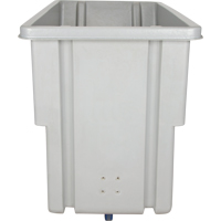 Chariot basculeur en acier, Poly&eacute;thyl&egrave;ne, 0,625 vg³, Capacit&eacute; de charge de 500 lb Helyx Safety & Industrial Supplies