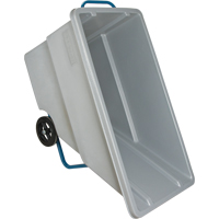 Chariot basculeur en acier, Poly&eacute;thyl&egrave;ne, 0,625 vg³, Capacit&eacute; de charge de 850 lb Helyx Safety & Industrial Supplies