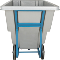 Chariot basculeur en acier, Poly&eacute;thyl&egrave;ne, 0,625 vg³, Capacit&eacute; de charge de 850 lb Helyx Safety & Industrial Supplies