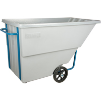 Chariot basculeur en acier, Poly&eacute;thyl&egrave;ne, 1,1 vg³, Capacit&eacute; de charge de 1250 lb Helyx Safety & Industrial Supplies