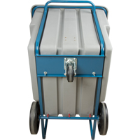 Chariot basculeur en acier, Poly&eacute;thyl&egrave;ne, 1,1 vg³, Capacit&eacute; de charge de 1250 lb Helyx Safety & Industrial Supplies