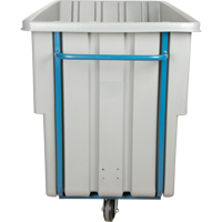 Chariot basculeur en acier, Poly&eacute;thyl&egrave;ne, 1,1 vg³, Capacit&eacute; de charge de 1250 lb Helyx Safety & Industrial Supplies