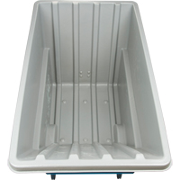 Chariot basculeur en acier, Poly&eacute;thyl&egrave;ne, 1,1 vg³, Capacit&eacute; de charge de 1250 lb Helyx Safety & Industrial Supplies