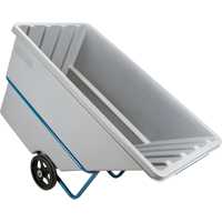 Chariot basculeur en acier, Poly&eacute;thyl&egrave;ne, 1,1 vg³, Capacit&eacute; de charge de 2000 lb Helyx Safety & Industrial Supplies