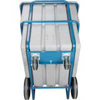 Chariot basculeur en acier, Poly&eacute;thyl&egrave;ne, 1,1 vg³, Capacit&eacute; de charge de 2000 lb Helyx Safety & Industrial Supplies