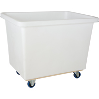 Tapered Wall Box Truck, White Polyethylene, 43" L x 30" W x 34" H, 16 cu. ft. Volume, 600 lbs. Capacity Helyx Safety & Industrial Supplies