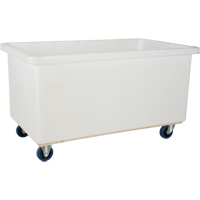 Chariot-caisse &agrave; parois droites, Poly&eacute;thyl&egrave;ne blanc, 57" lo x 34" la x 33" h, Volume 22 pi³, Capacit&eacute; 600 lb Helyx Safety & Industrial Supplies