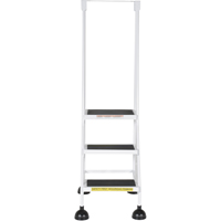 Stop-Step Ladders, 3 Steps, 16" Step Width, 28-11/16" Platform Height, Steel Helyx Safety & Industrial Supplies