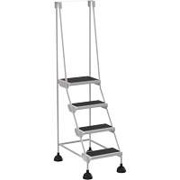 Stop-Step Ladders, 4 Steps, 16" Step Width, 38-3/16" Platform Height, Steel Helyx Safety & Industrial Supplies
