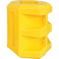 Protecteur de colonne courte, Ouverture int&eacute;rieure 6" x 6", 24" lo x 24" la x 24" h, Jaune Helyx Safety & Industrial Supplies