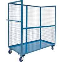 Chariot grillag&eacute; pour transport , Acier, 24" x 55" x 36", Capacit&eacute; 1200 lb Helyx Safety & Industrial Supplies